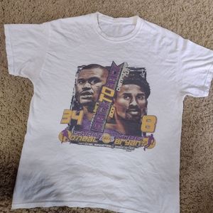 Kobe Bryant and Shaq championship shirt Lakers